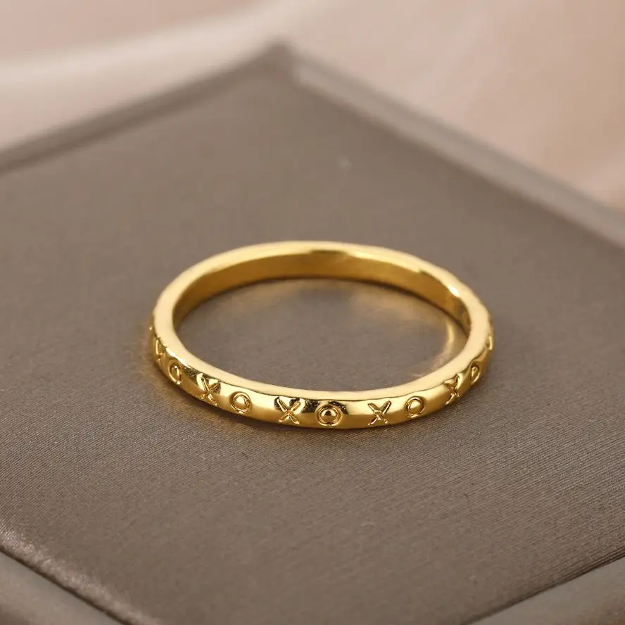 

Punk Ring Rings For Women Girls Fashion Irregular Letter Finger Thin Finger Ring Accessories Gift Female Minimalist Jewelry