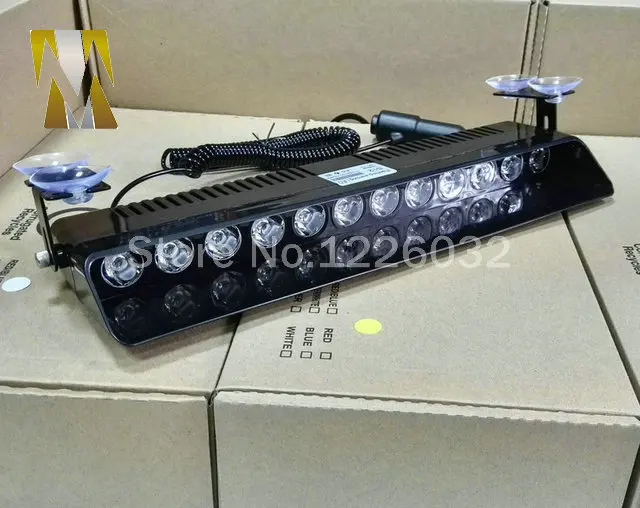 СВЕТОДИОДНЫЕ сигнальные мигающие огни на лобовое стекло 24 Вт 12 дюймов |