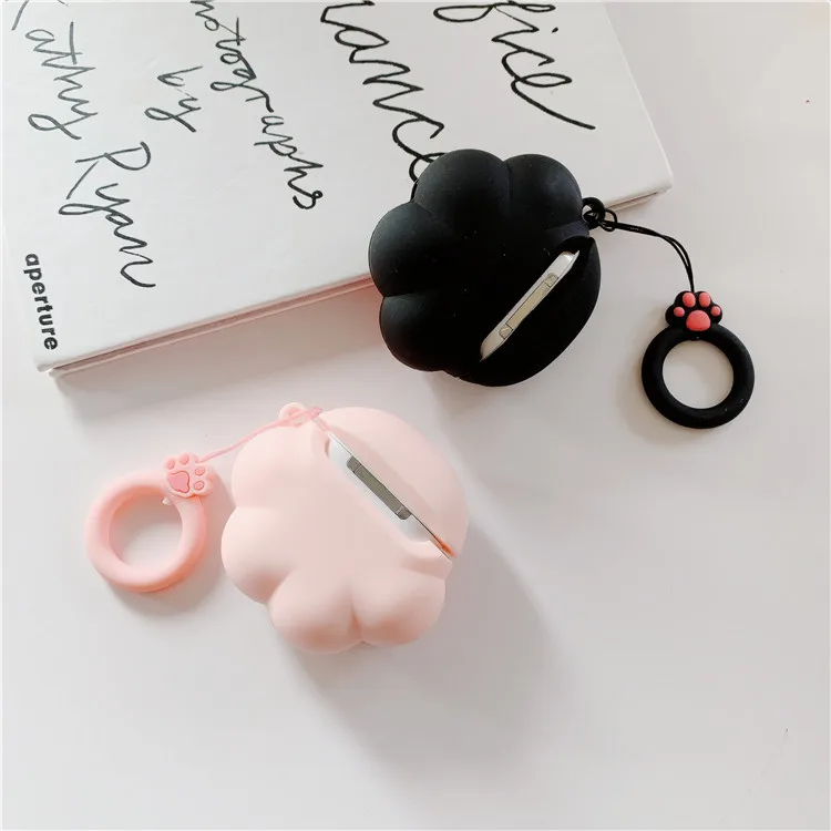 

New 2021 Creative cute cat's claw wireless bluetooth headset protective case for AirPods 1 2 headset accessories
