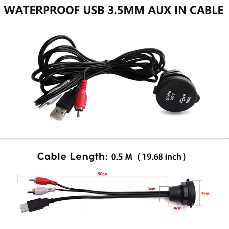 Водонепроницаемый морской радиоприемник стерео приемник Bluetooth FM AM Автомобильный