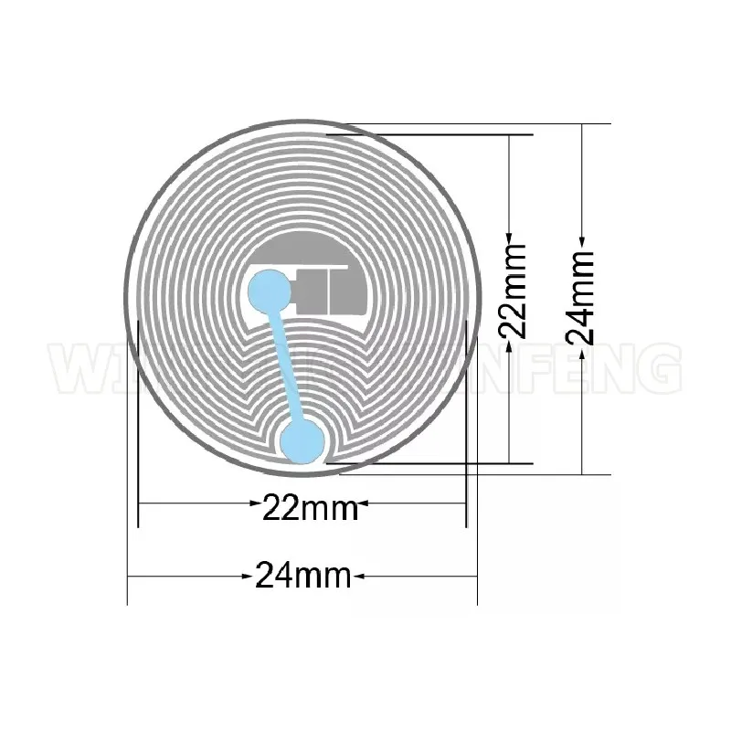 100 шт./лот NFC метка наклейка диаметр 25 мм Мини ISO14443A HF пассивная 13 56 МГц RFID Метка Ntag