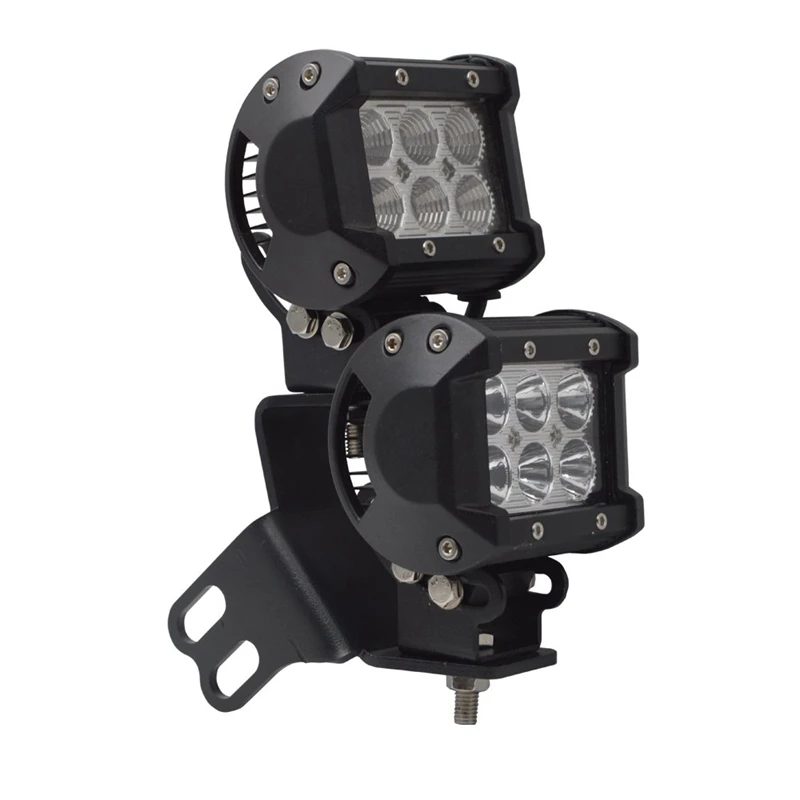 2Pcs Below Side Pillar Roll Bar LED Work Light Windshield Mounting Brackets Fits 2014-2019 Polaris RZR XP 1000 900 Models | Автомобили и