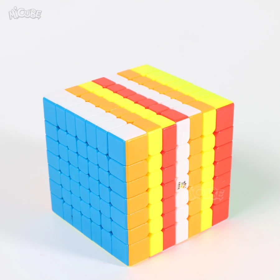 7x7x7 кубик головоломка MagicYuxin Магическая 7x7 магнитный и Регулируемый без наклеек