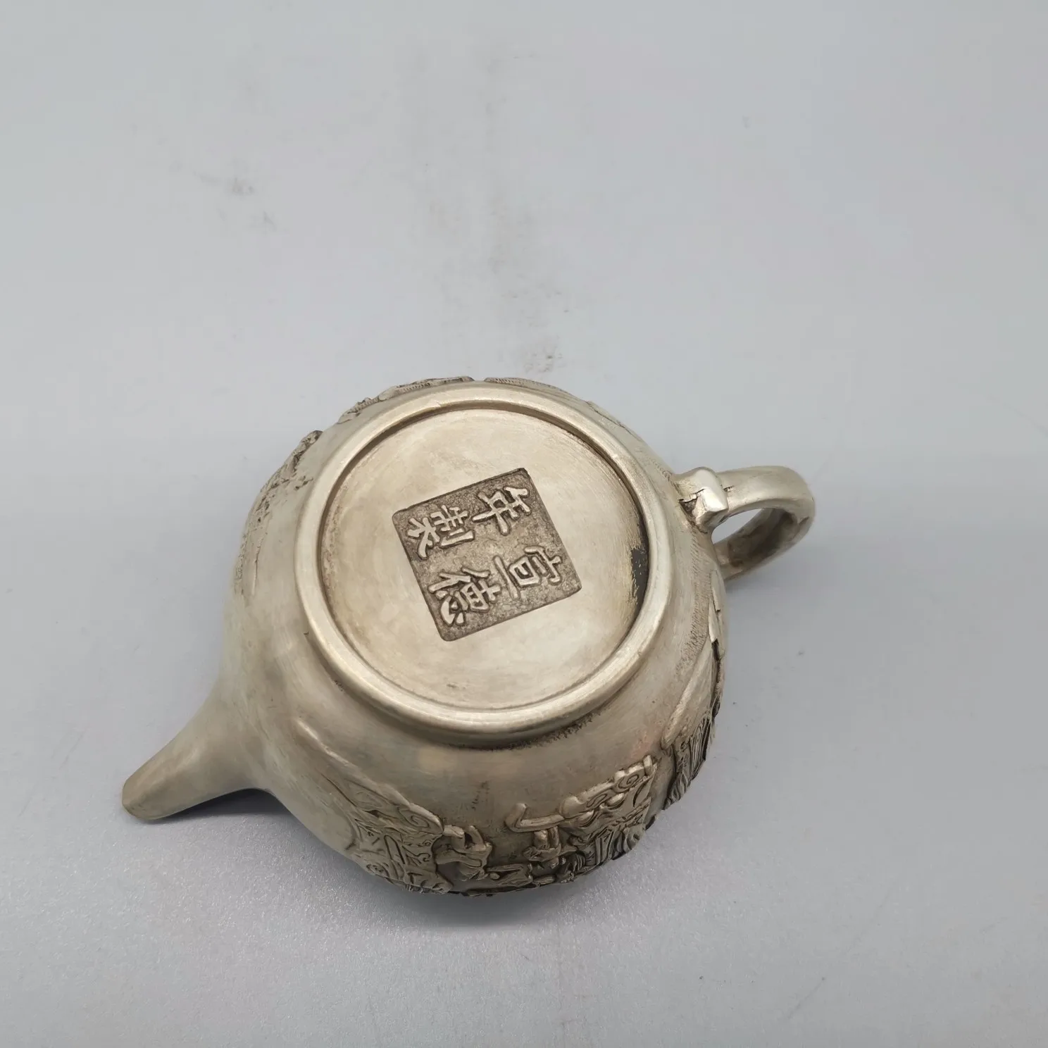 

Collection Old Tibetan Silver Hand Carved Teapot w Xuande mark