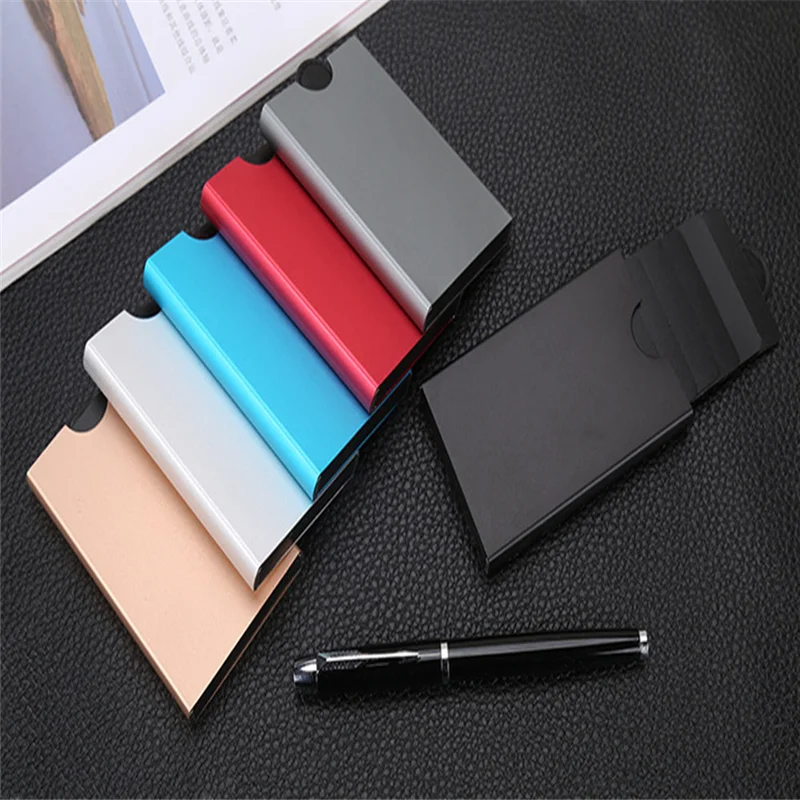 Мужской алюминиевый кошелек 2020 с защитой от кражи держатель для кредитных карт