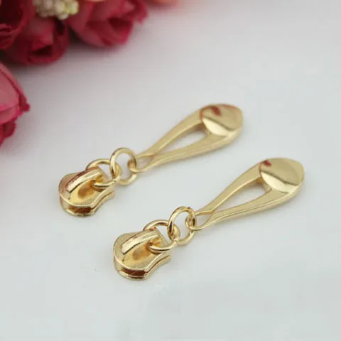 100 pcs/lot 5# Nylon Coil Zipper Puller Head DIY Floral Love Heart Zipper Puller For Garment Bag Sewing Tailor Tool Repair Kits