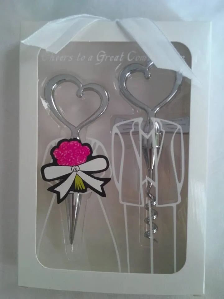 Любовь Сердце штопор открывалка для бутылок вина + пробка свадебный подарок