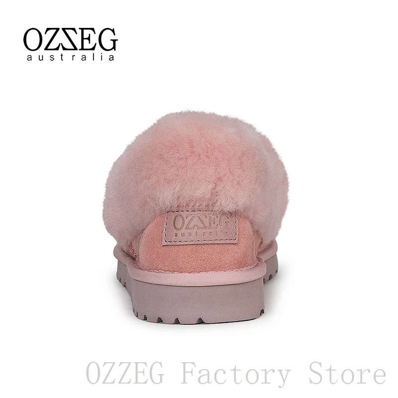 OZZEG/Роскошная брендовая Дизайнерская обувь Женская зимняя из натуральной замши