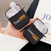 true love love you letters cute fundas couple case for apple airpods 2 1 silicone wireless bluetooth earphone box airpod cover