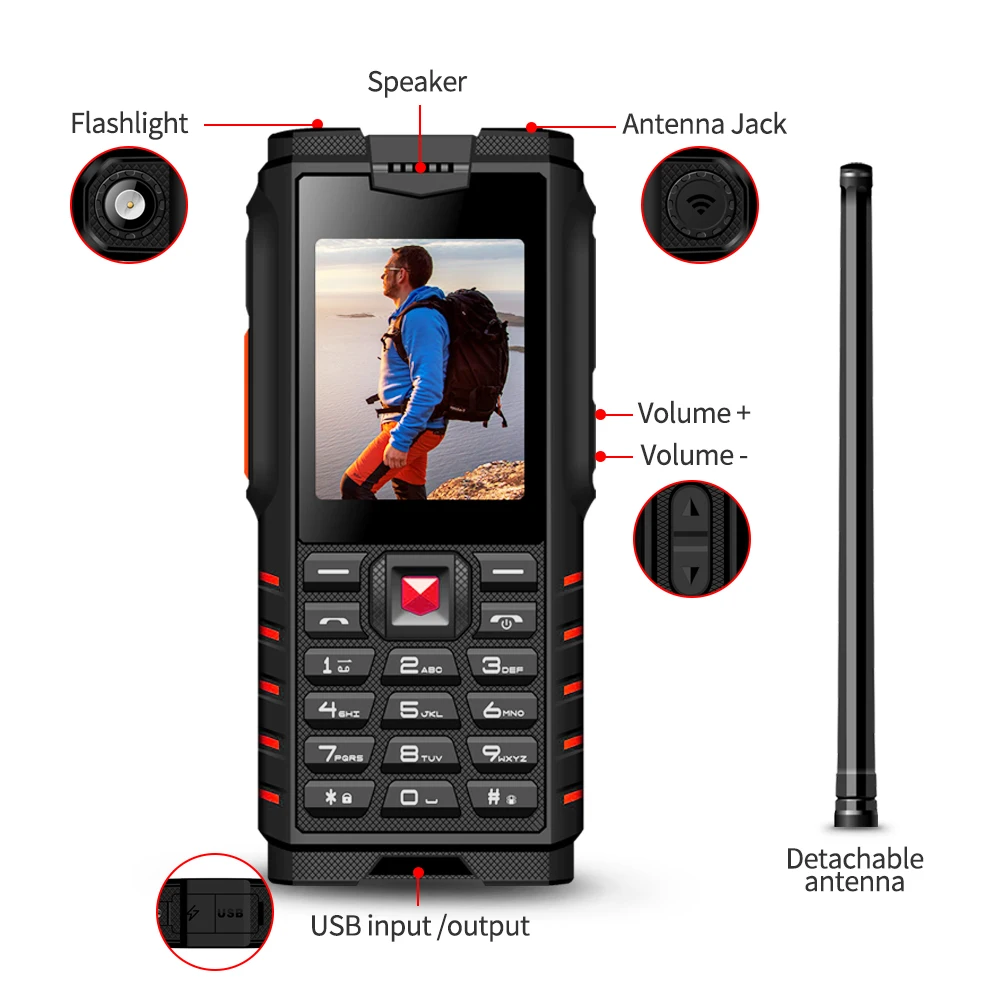 Ioutside T2 Walkie Talkie телефон двухстороннее радио UHF IP68 водонепроницаемый ударопрочный