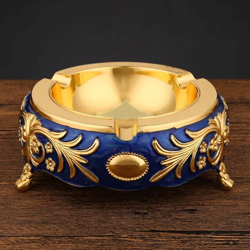 Роскошные пепельница металлов Портативный сигареты офиса картина для кафе