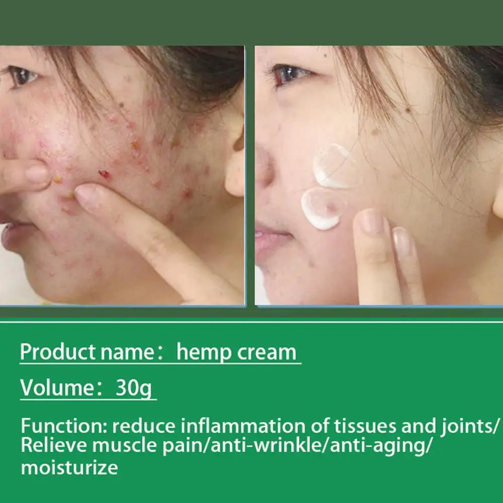 Крем из конопляного семян увлажняющий уход за кожей салон красоты массажный крем