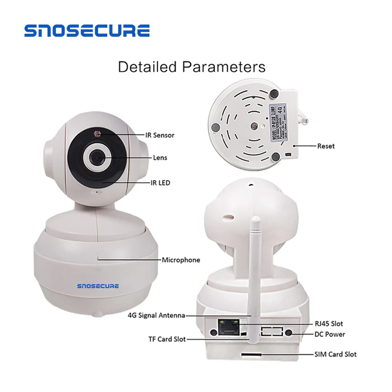 SNOSECURE HD1080P 3G 4G SIM карта Wi Fi беспроводная домашняя камера видеонаблюдения GSM