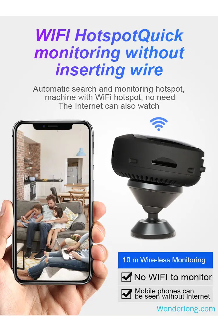 120 градусов HD 1080P Мини Wifi камера инфракрасного ночного видения микро камера беспроводная IP P2P мини камера DV DVR камера