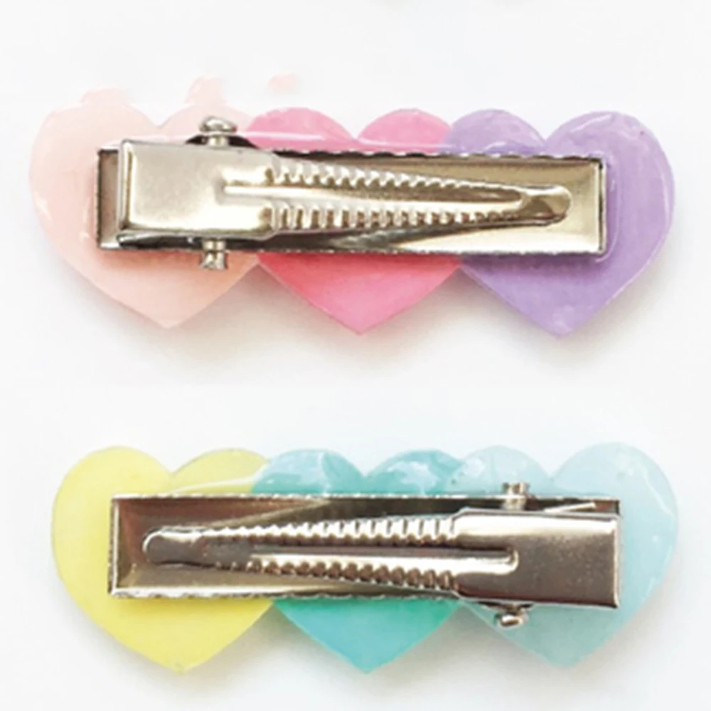 Ручной работы акриловая смола заколки для волос Смола форма геометрической