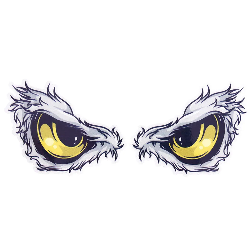 1 пара 3D глаза автомобиля зеркало Стикеры s оконная наклейка светоотражающие