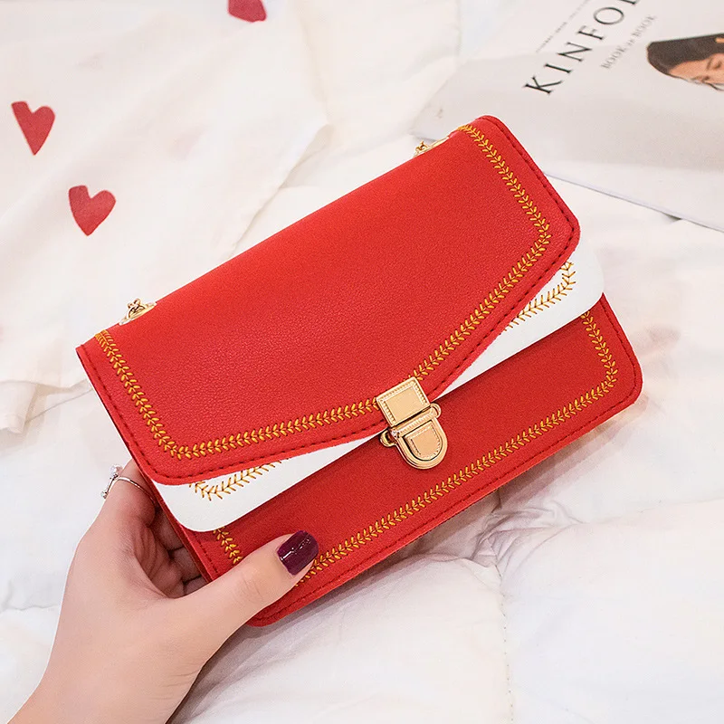 

Womens Handbags Girl 2021 New Fashion Trend One Shoulder Messenger Sweet Lady Chain Women's Bag Purses