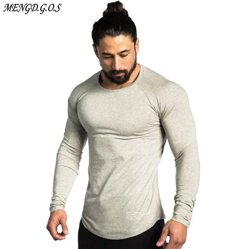 

Autumn cotton fashion men's long-sleeved T-shirt jogger outdoor exercise fitness sportswear casual men's clothing