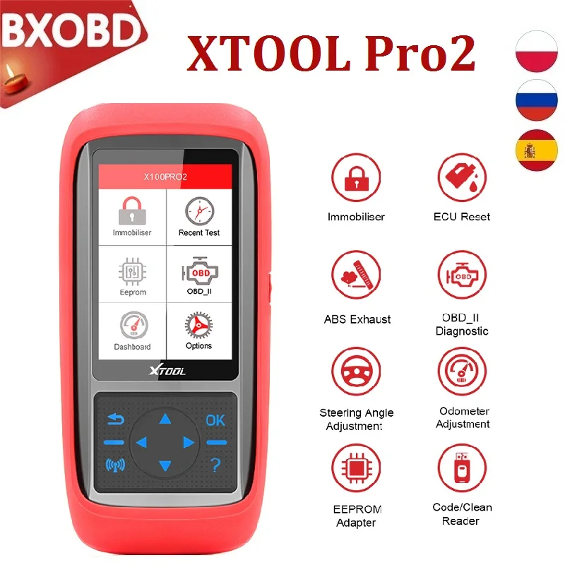 XTOOL X100 Pro2 OBD2 Авто ключевой программист/пройденное расстояние в милях регулировки