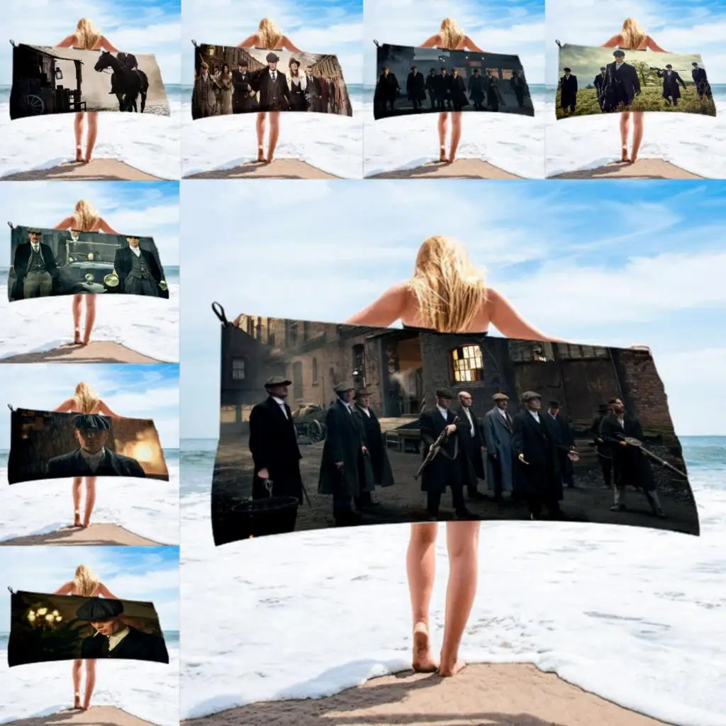 Банное полотенце из микрофибры Peaky Blinders пляжное Женская длинная шелковая юбка с