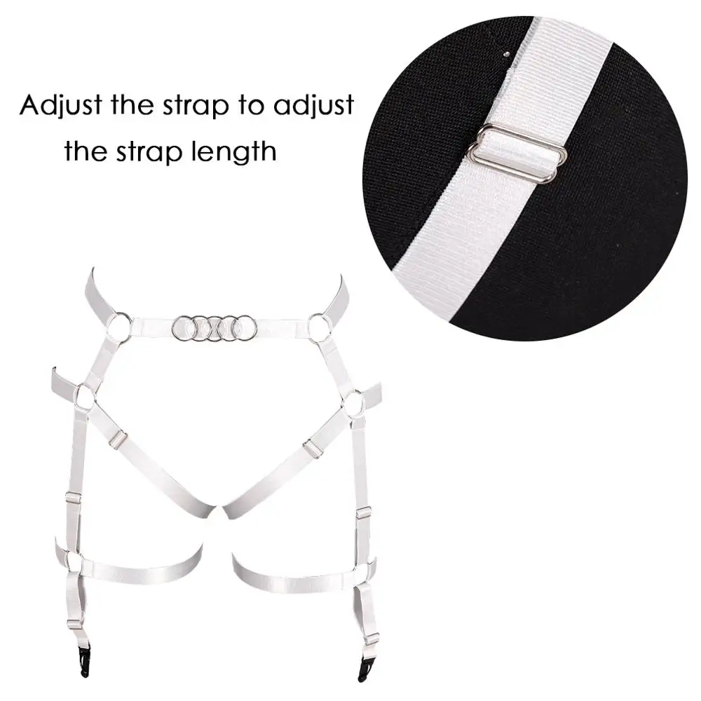 

Body Harness Belt Thigh stockings Garter Fashion Harness Gothic Leg Garter Belt Punk Fetish Leg Harness Sexy Pole Dance Bondage