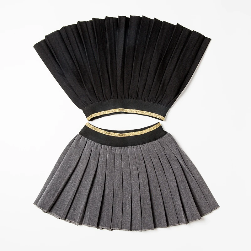 Юбка пачка для маленьких девочек весна осень 2020 детская одежда плиссированная