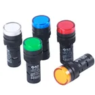 6 в, 12 В, 24 В, 220V, 380V, 16 мм 1 шт. Панель настенный светодиодный Мощность Индикатор Пилот светильник AC  DC Универсальный сигнальная лампа