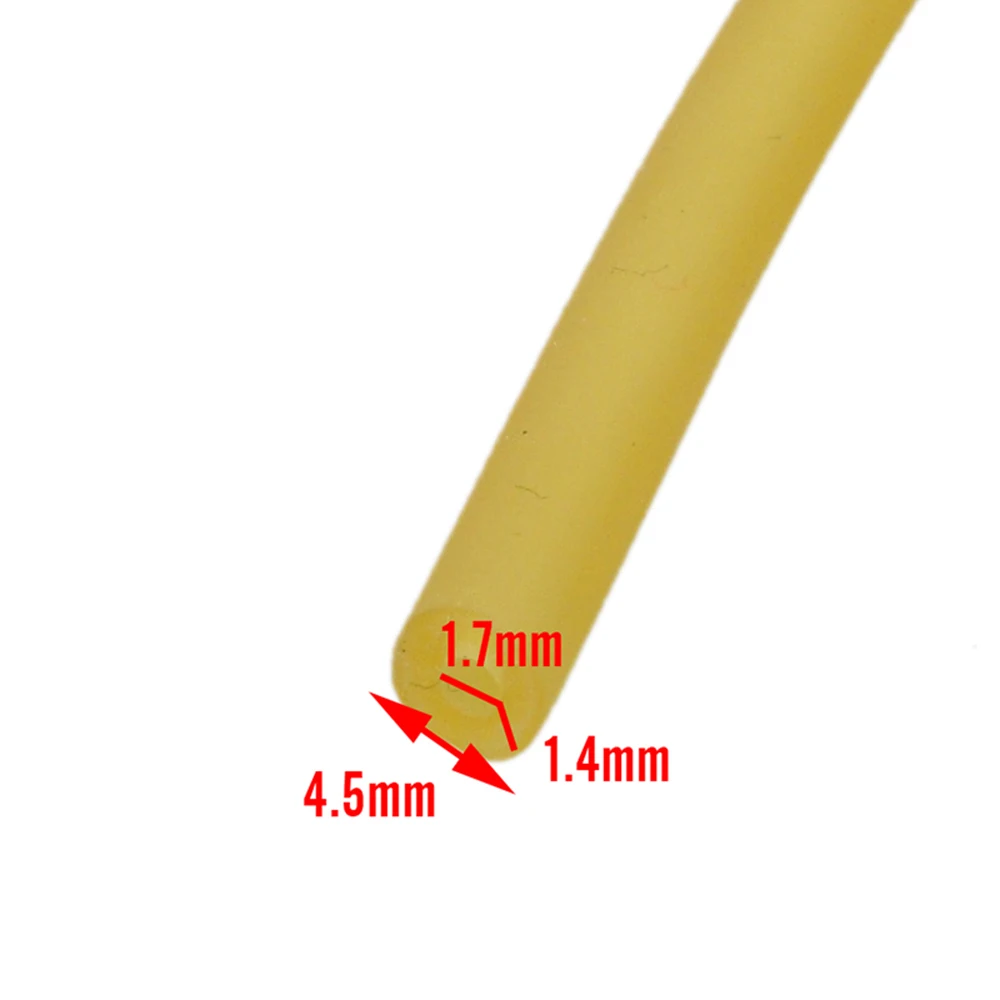 5M 1.7mm x 4.5mm 5 м, 1,7 мм x 4,5 мм, резиновая трубка для Рогатка-катапульта, эластичная лента для труб из натурального латекса, прочные комплекты для охоты, рыбалки, выживания - Цвет: 5M 1.7mm x 4.5mm
