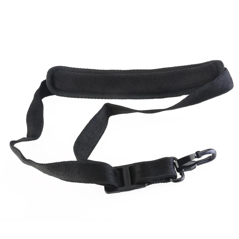 

Adjustable Sax Saxophone Nylon Neck Strap Harness Belt with Spring Hook (Black)