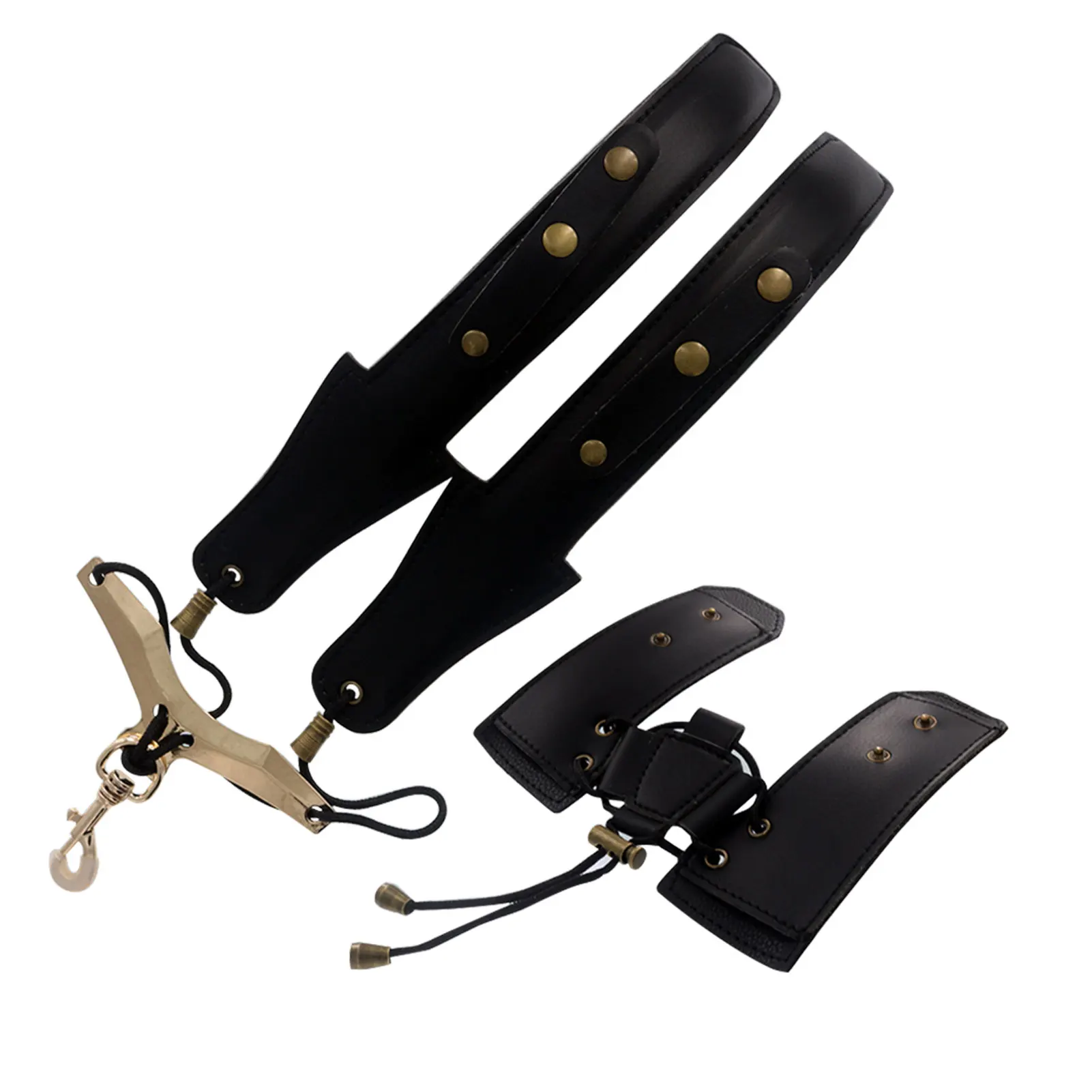 

Saxophone Neck Strap Accessories With Hook Clasp For Tenor Baritone Music PU Leather Professional Soft Harness Shoulder Clarinet