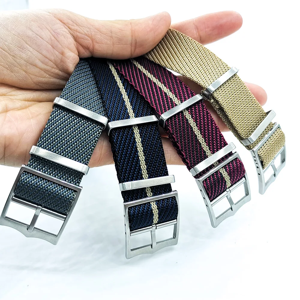 20mm 22mm Premium Striped Nylon Watch Nato Strap Zulu Watch Bands For Tudor Seiko Replacement Watch Strap Military Bracelet