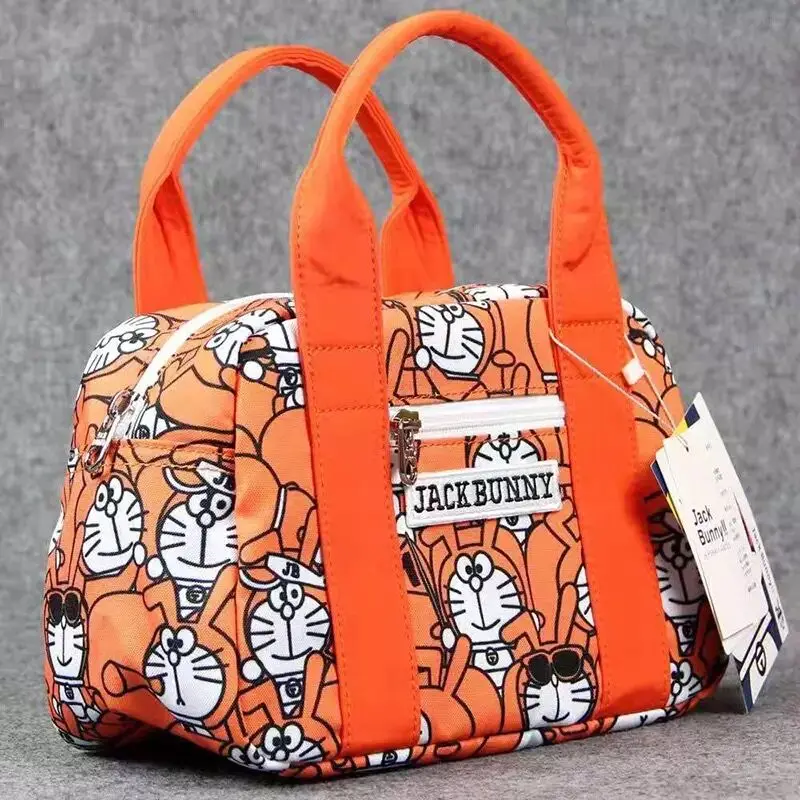 PG Fashion Golf Small Handbag And Clothing BagCartoon Canvas Composite Environmental Printing