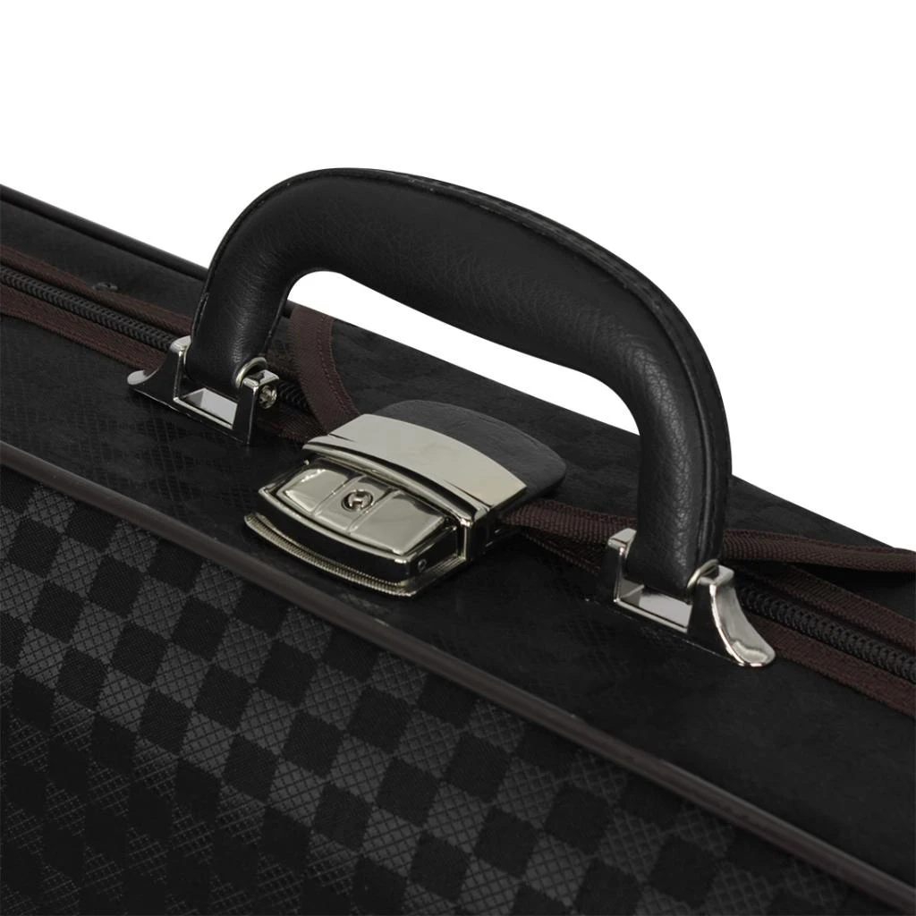 

Professional Sturdy Violin Case 4/4 Full Size, Black Violin Hard Case with Hygrometer, Lock, Adjustable Straps
