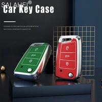 new tpu car key case cover protector for vw volkswagen golf 7 mk7 tiguan mk2 for seat ateca leon fr 2 ibiza for skoda octavia a7