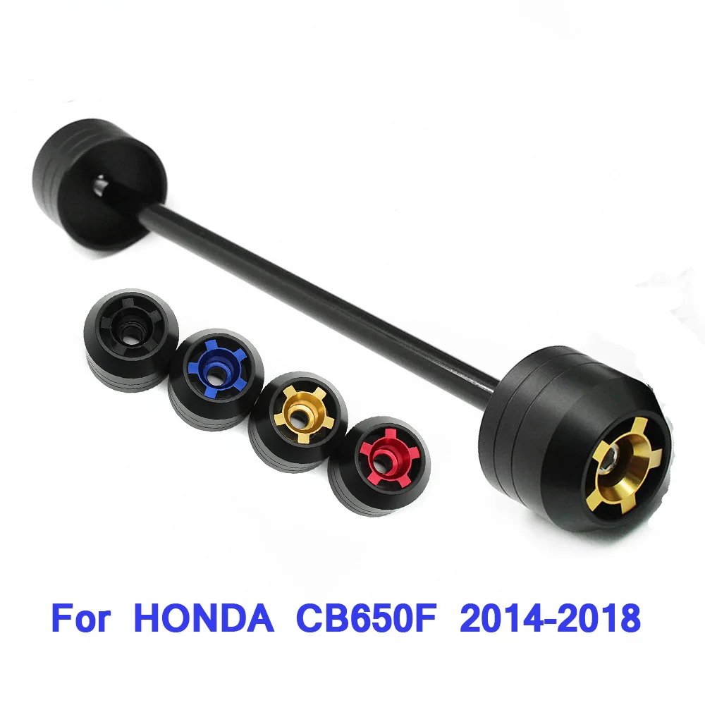 

Motorcycle Front POM Axle Fork Sliders For HONDA CB650F 2014 2015 2016 2017 2018 Wheel Protector Pad Black Gold Red Blue