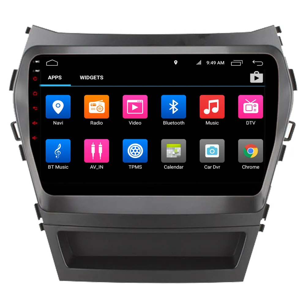 Автомагнитола для Hyundai Santa FE IX45 2013 2017 стерео сенсорный экран Android GPS навигация Bluetooth