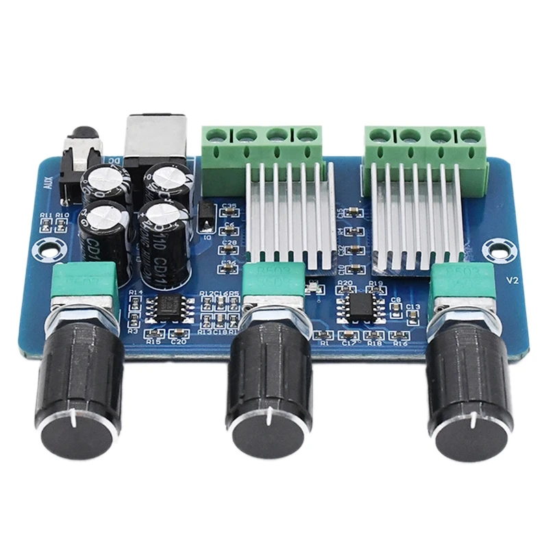 

RISE-XH-A355 Digital Power Amplifier Board 2.1 Channel with Tuning HD Sound Quality 2X15W+30W