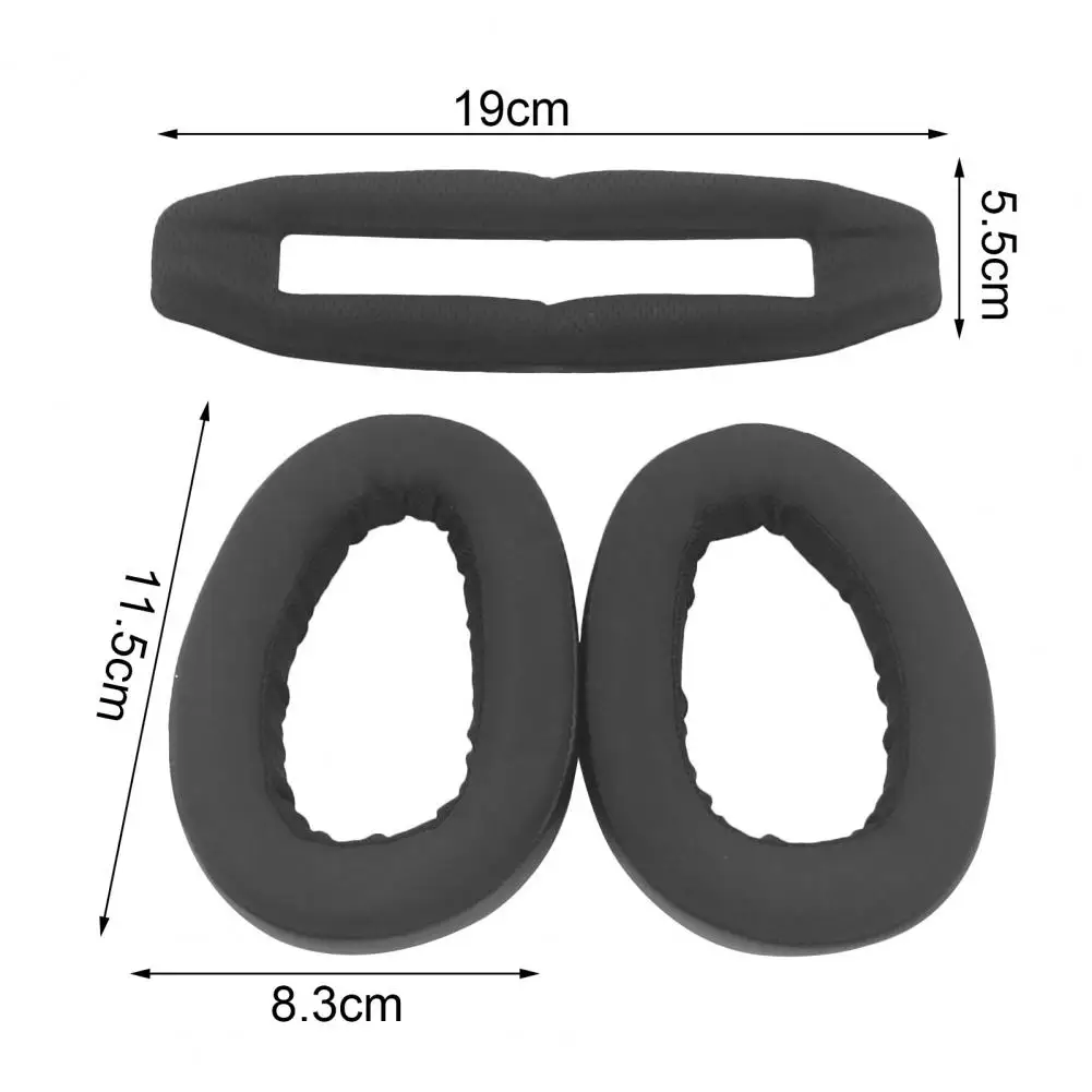 

Replacement Earpads For Sennheiser GSP 600 500 Headset Headphones Soft Comfortable Leather Sleeve Earphone Earmuff Head Beam Pad