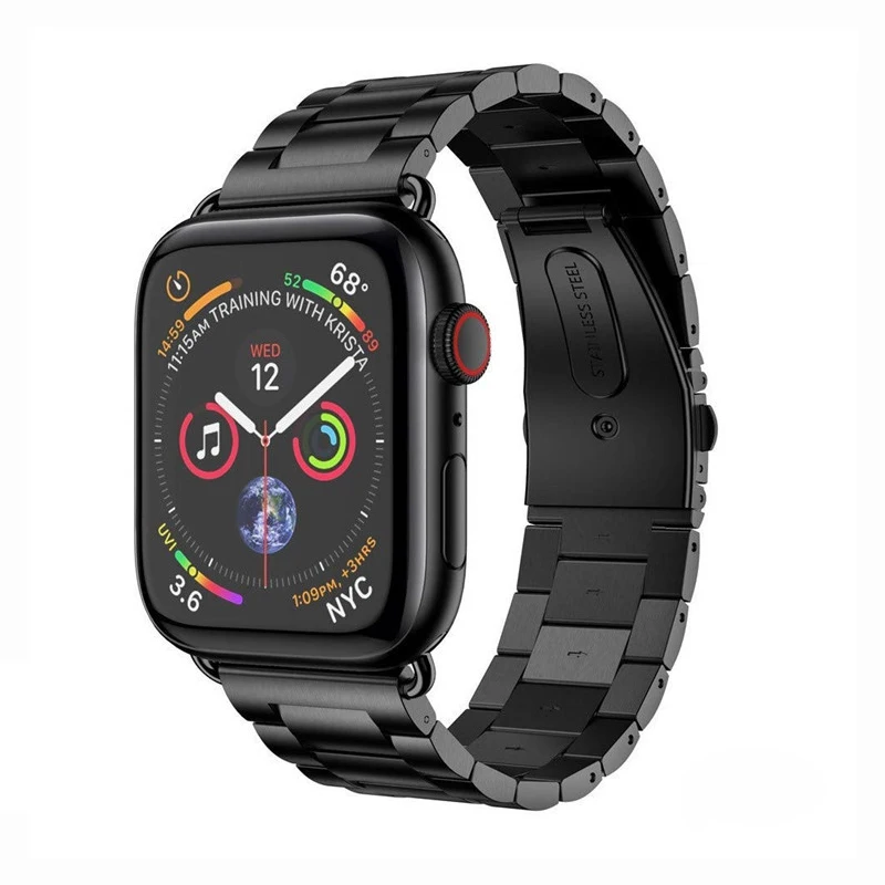 Ремешок для Apple watch 44 мм 40 42 38 браслет из нержавеющей стали iwatch серии 5 4 3 2 1