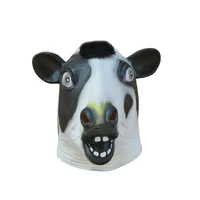 adult animal headgear multiple styles cow head latex rubber mask fancy dress costume cow cosplay props