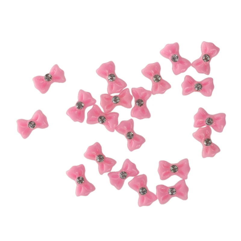 20 шт 3D Стикеры Нейл-арт-деко с Стразы дуги розового цвета для контроля уровня