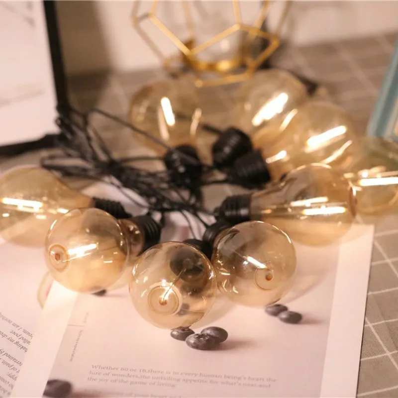 10 ламп солнечная энергия светодиодная лампа подвесное украшение прочный для