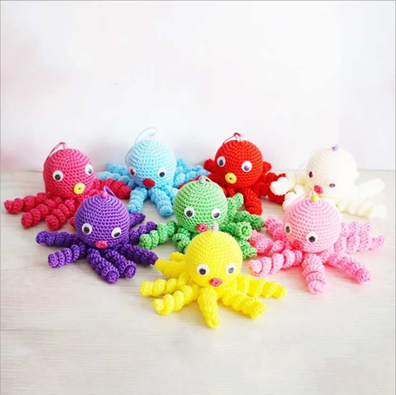 Осьминог ручной работы детские мягкие плюшевые животные игрушки куклы милые