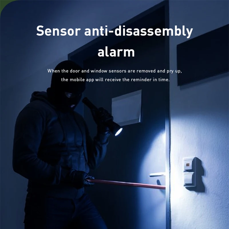 

Tuya Smart ZigBee Door Window Sensor Home Security SmartLife Tuya APP Remote Control Alexa Google Home Voice Control