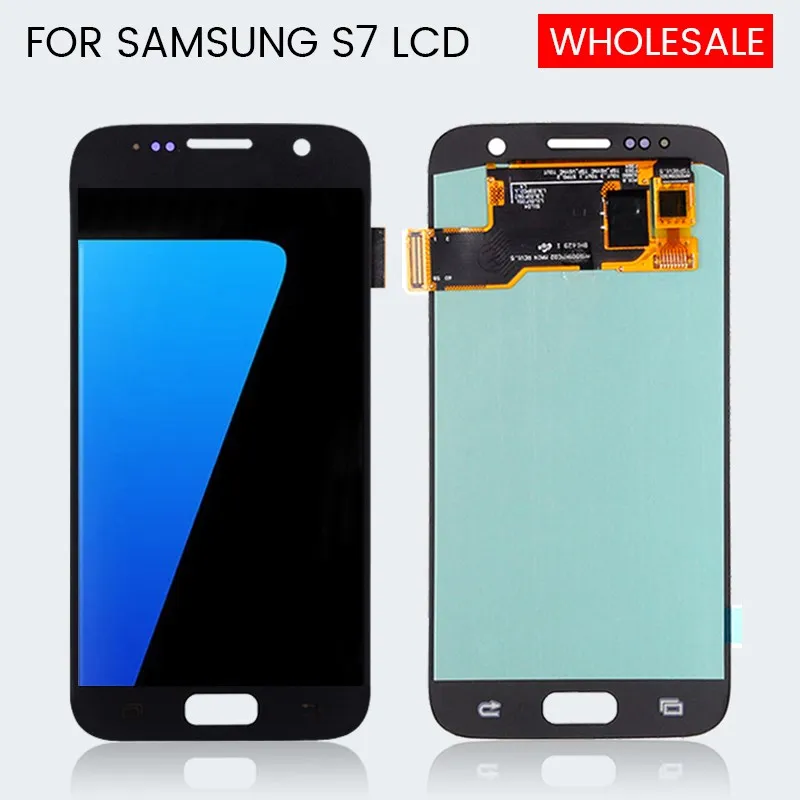 

Free Shipping 1Pcs 6.0inch For Samsung Galaxy S7 Lcd With Touch Screen Panel Digitizer Assembly G930 Display With Frame
