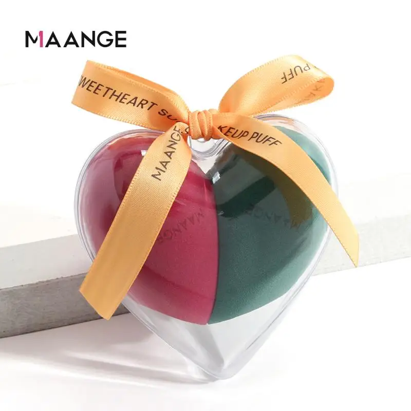 

Cosmetic Puff 2 boxed beauty eggs beauty tools wet and dry makeup sponge MAANGE love heart-shaped