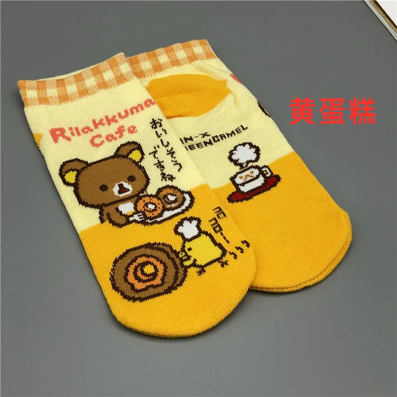 Мультфильм Rilakkuma детские носки с принтом и Kiiroitori торт из мультфильма harajuku