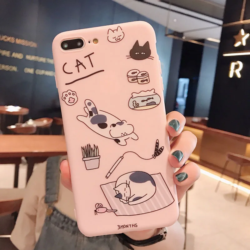 Забавный Кот розовый чехол для OPPO a3 a33 a37 a5 a57 a59 a7 a73 a77 a79 a7x/f9 Realme милый с Китти