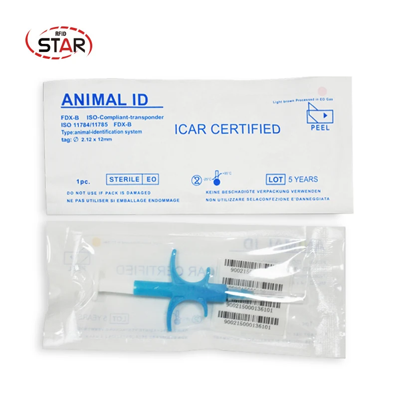 Free shipping 100pcs 134.2KHz dog RFID Glass Chip For Cow Cat dog Pet Identification/Tracking Microchip Animal Id Injectors images - 6