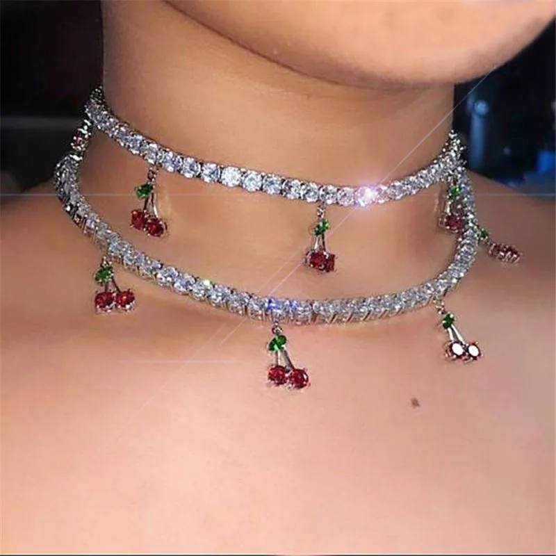 Необычное Ожерелье Стразы с кубическим цирконием искусственное ожерелье чокер в